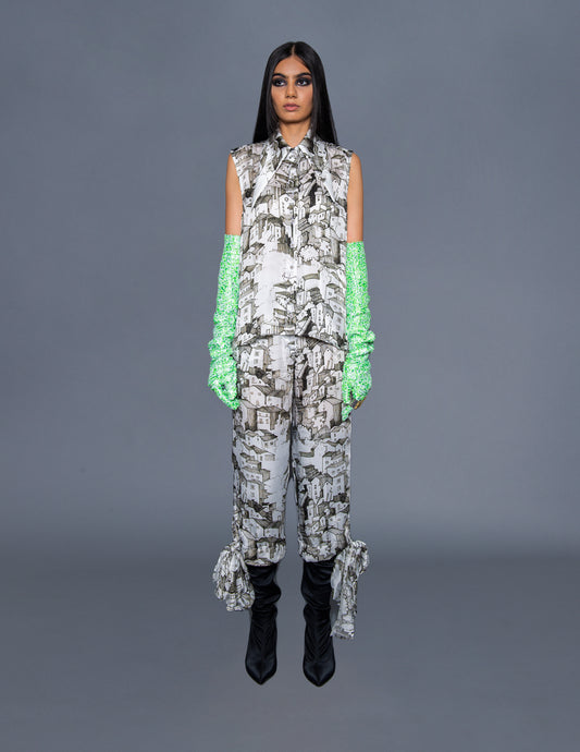 Doodled Sleeveless shirt