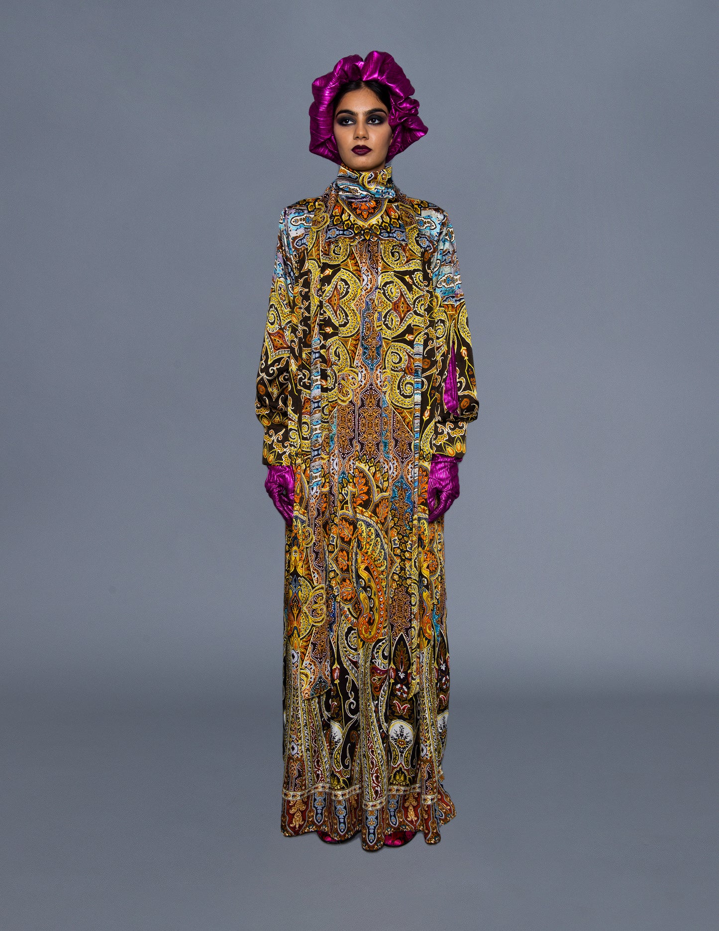 High Neck Maxi Dress