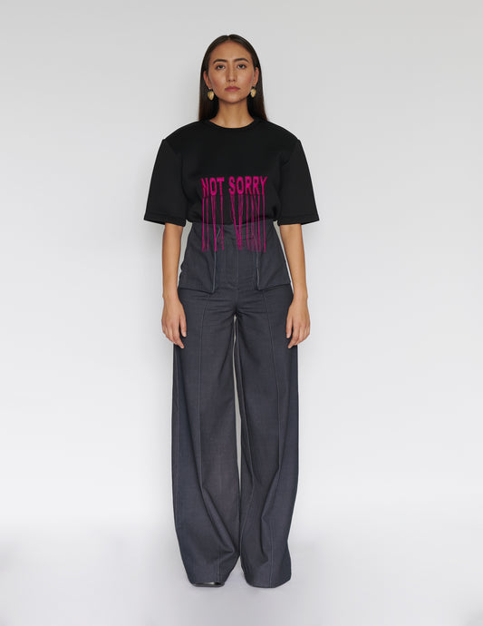 Wide leg trouser