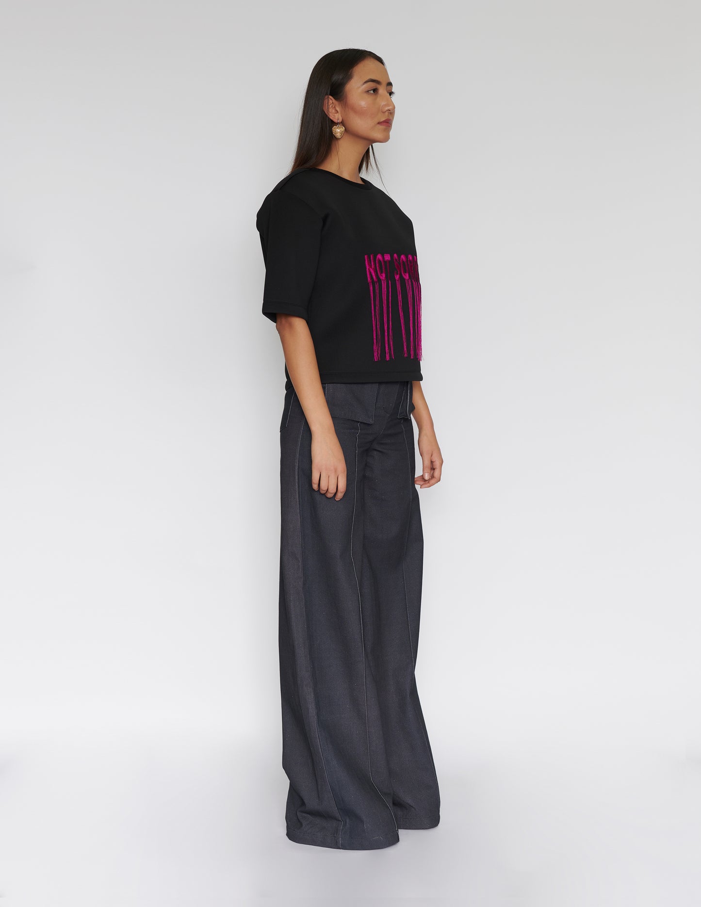 Wide leg trouser