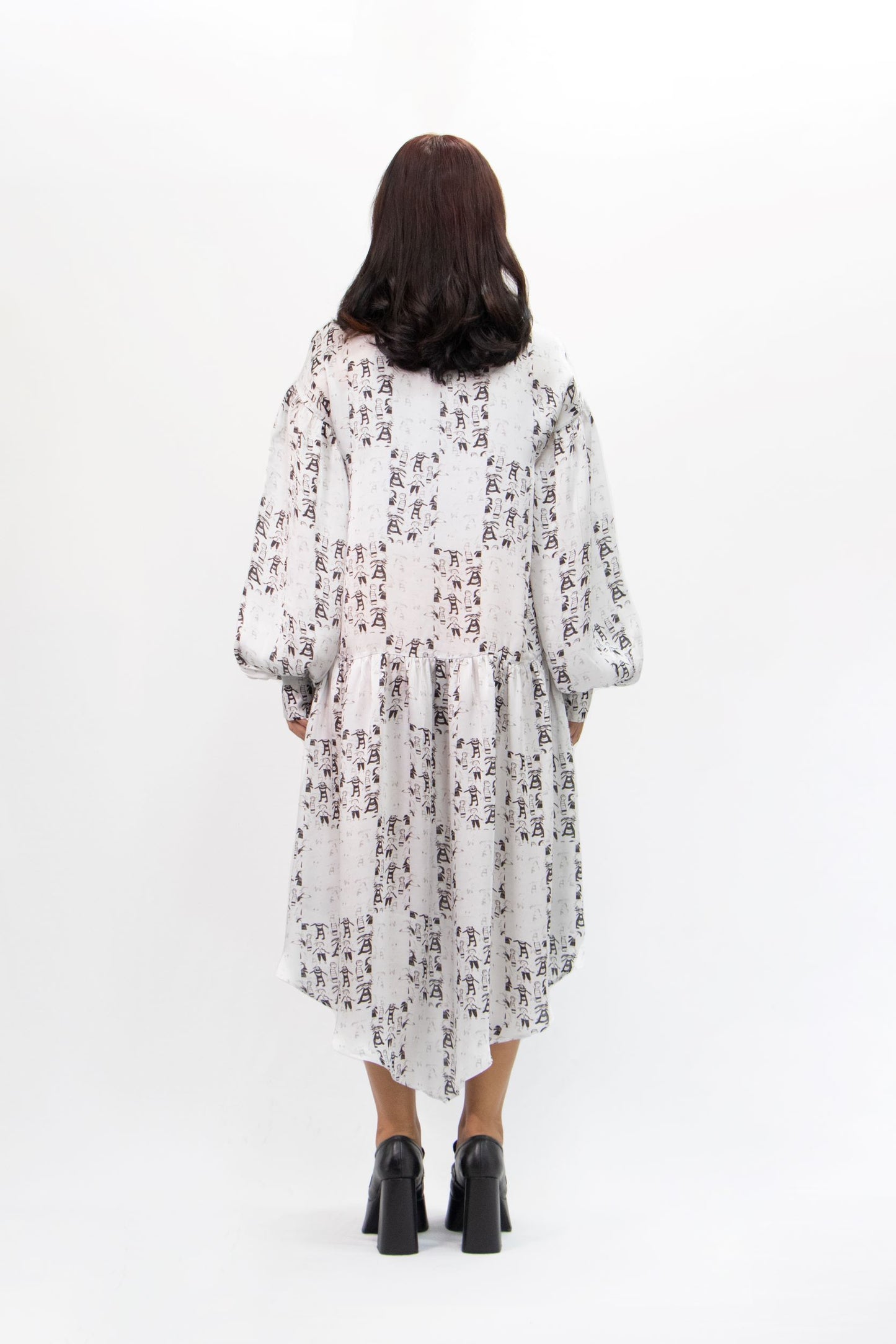 Doodled Shirt Dress