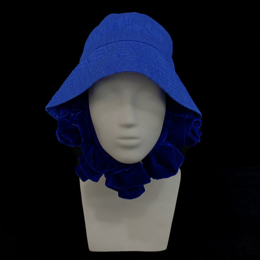 Velvet rose bucket hat