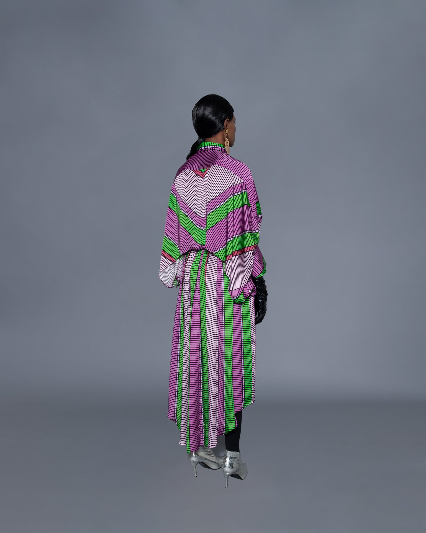 Box Pleat Paper Bag Skirt