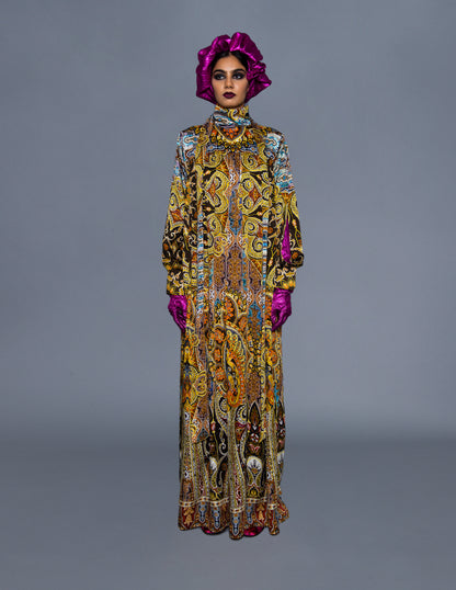 High Neck Maxi Dress