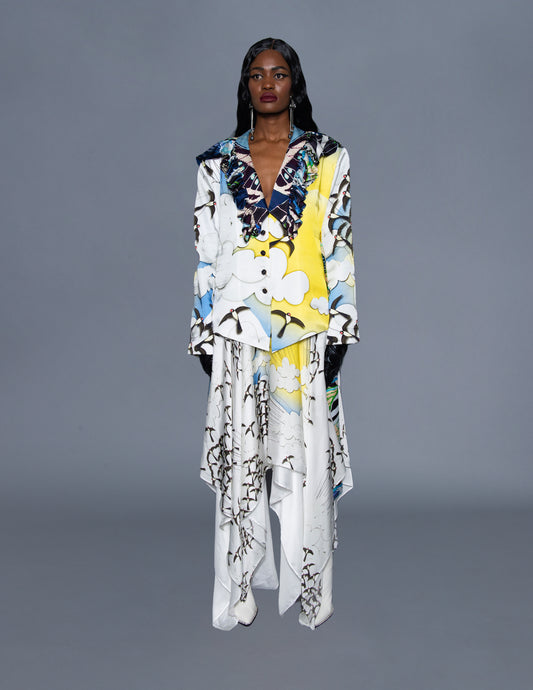 Ruffled Front Jacket