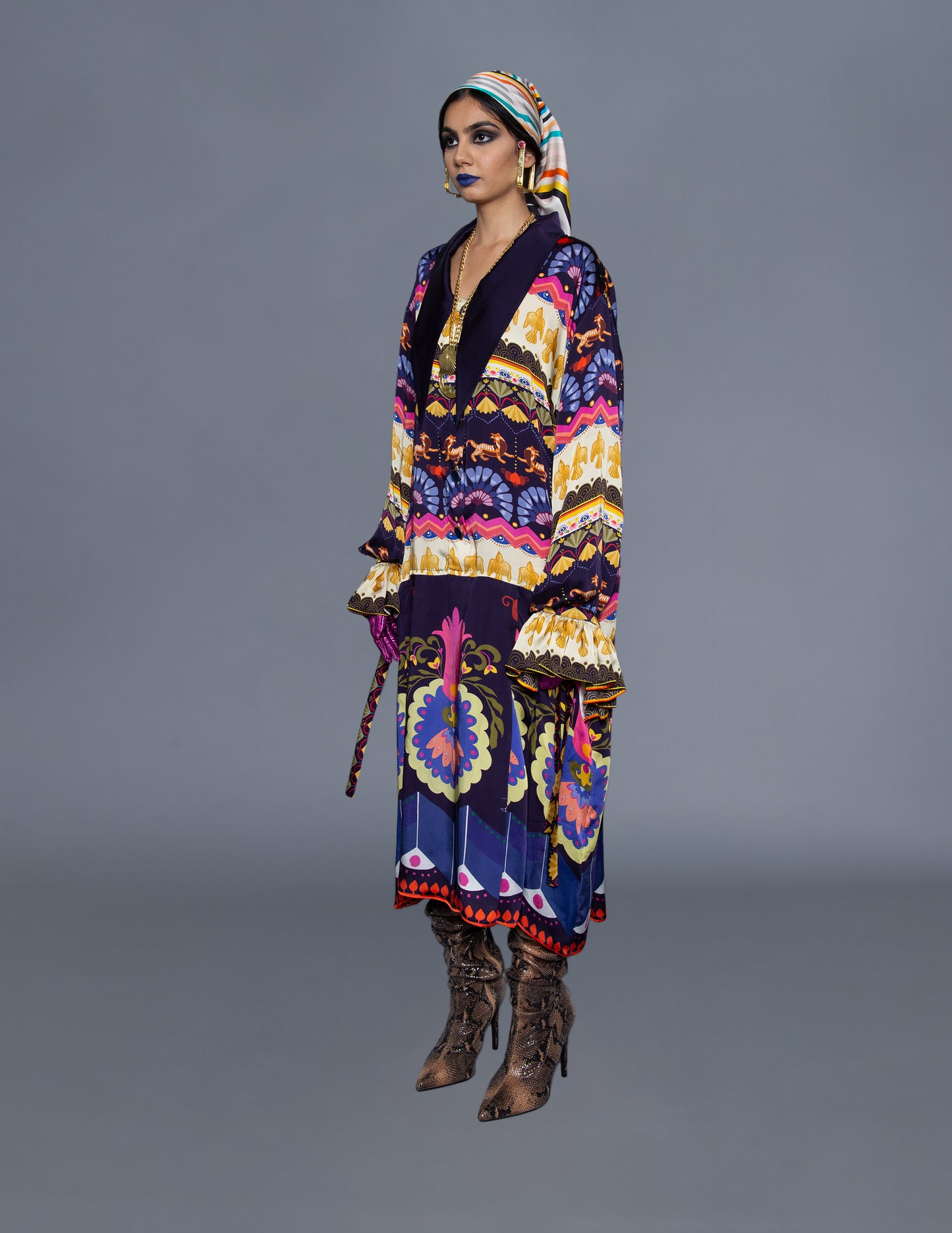 Ruffled Sleeve Charleston Dress