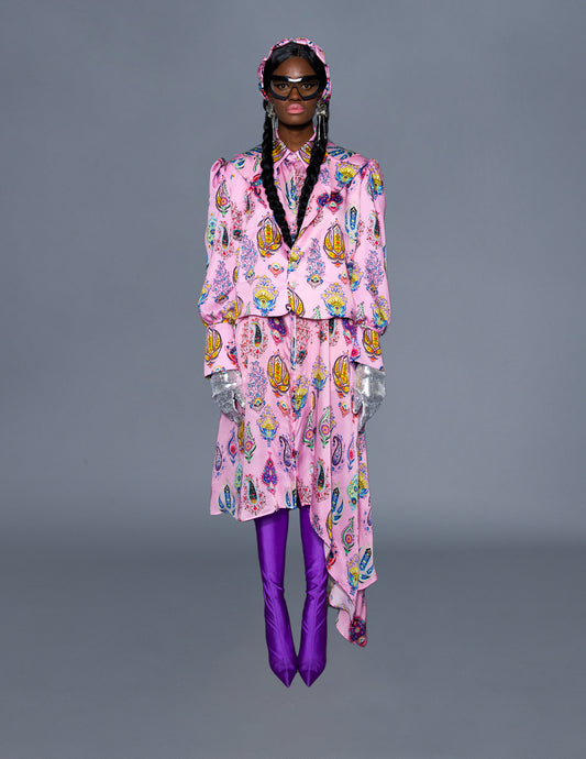 Puff Sleeve Single Breasted Mess Jacket