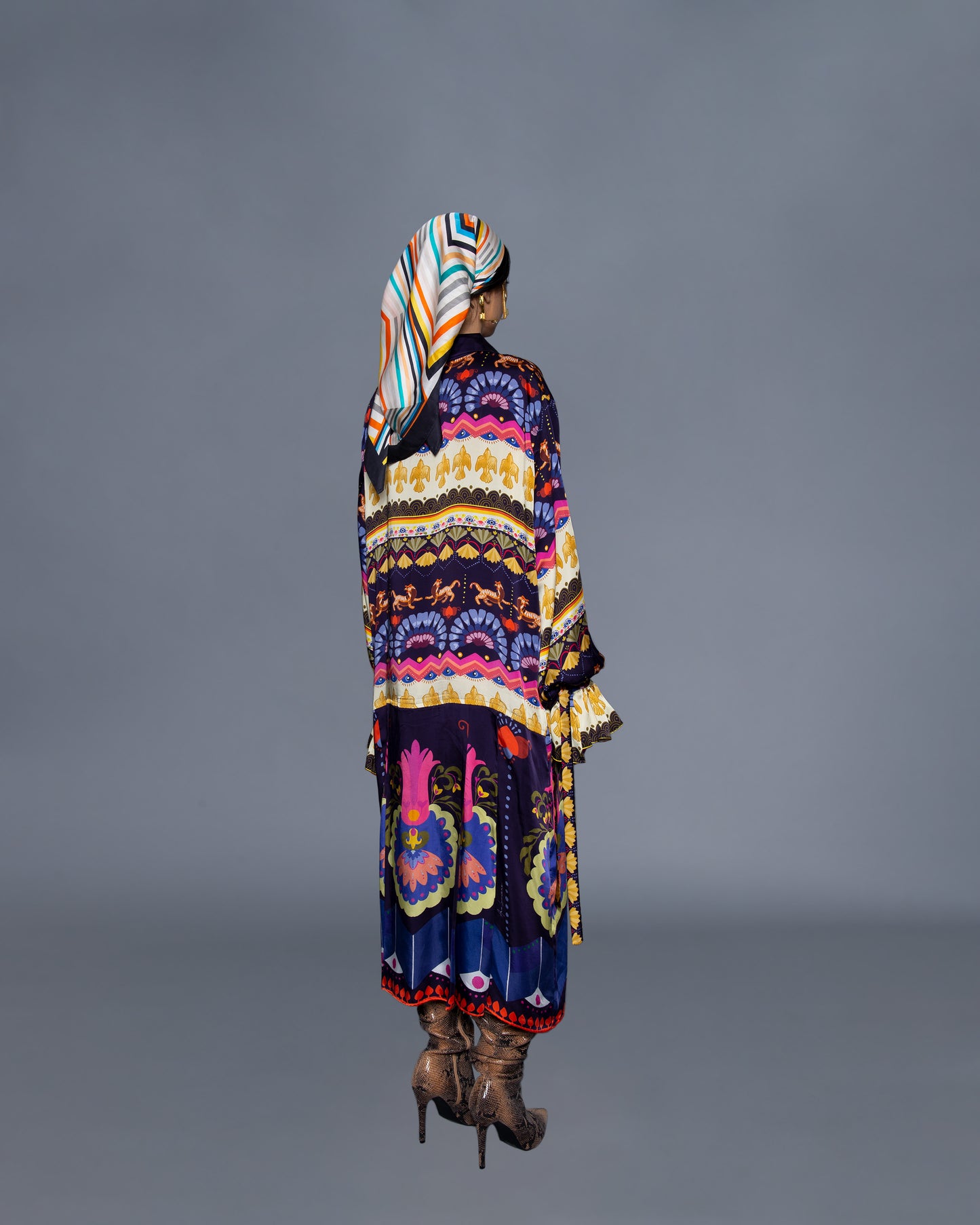 Ruffled Sleeve Charleston Dress