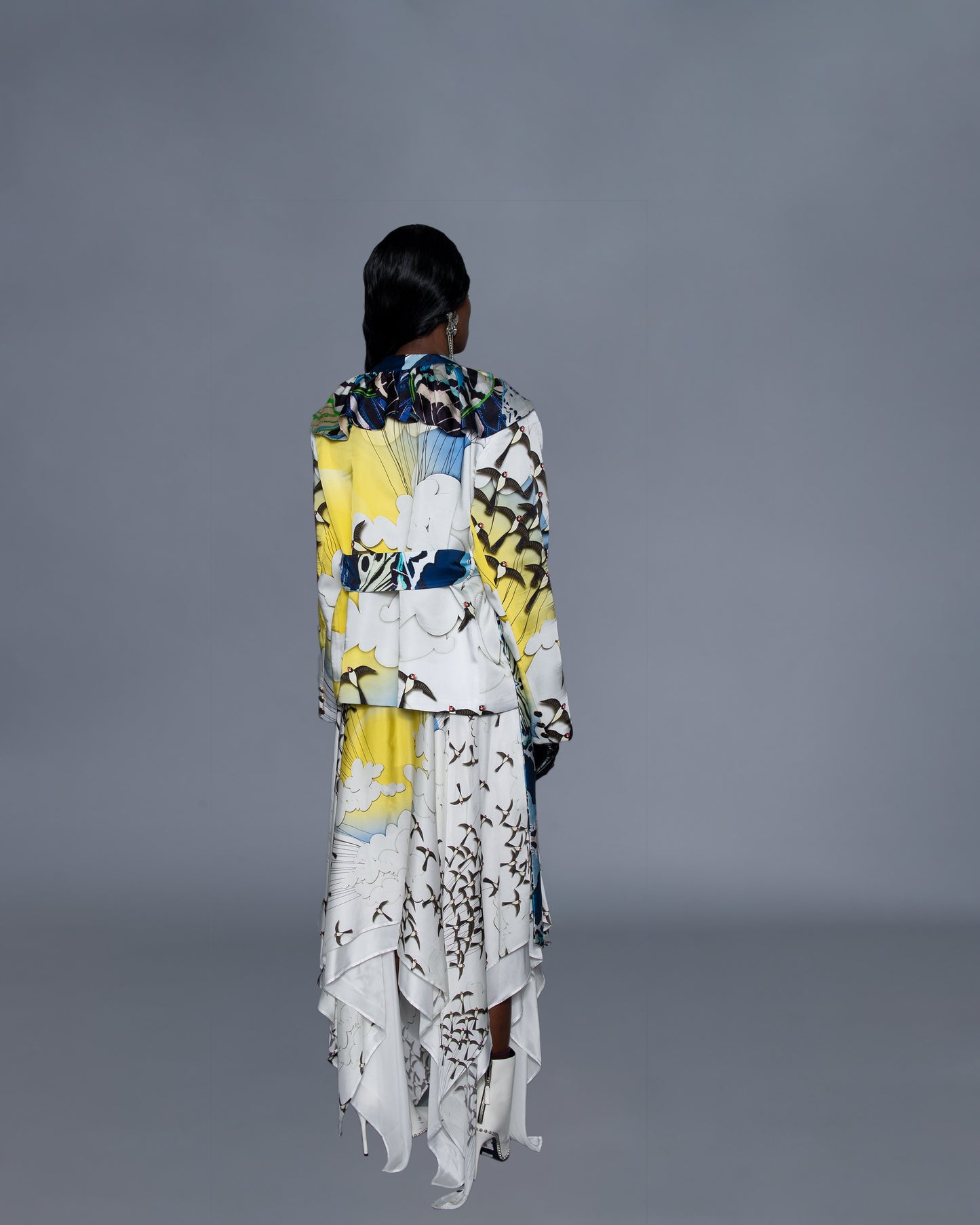 Ruffled Front Jacket